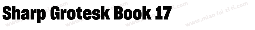 Sharp Grotesk Book 17字体转换